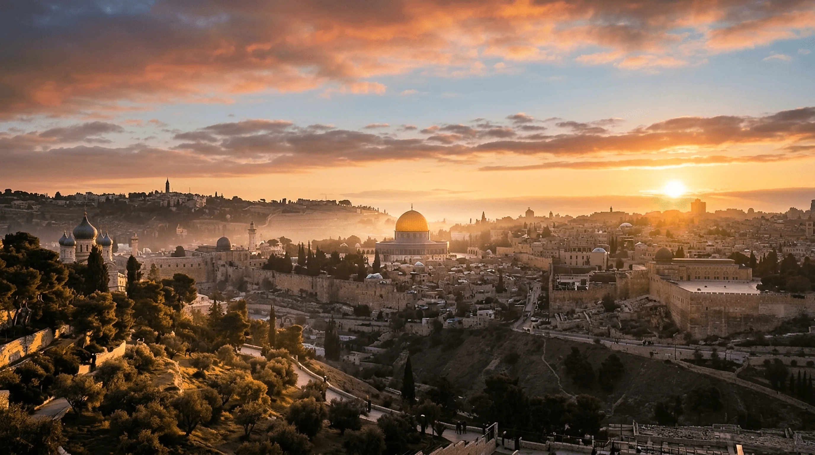 Jerusalém ao amanhecer