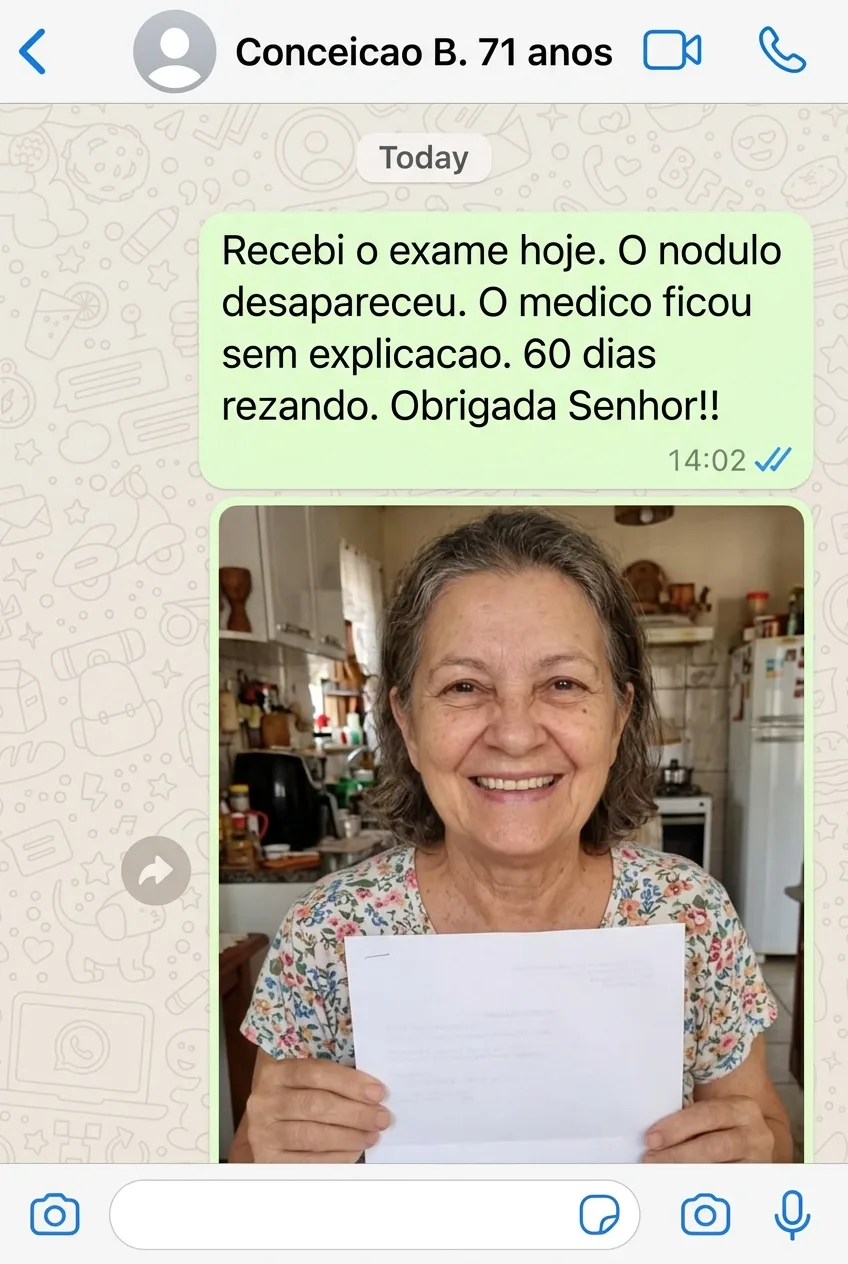 WhatsApp — Nódulo desapareceu