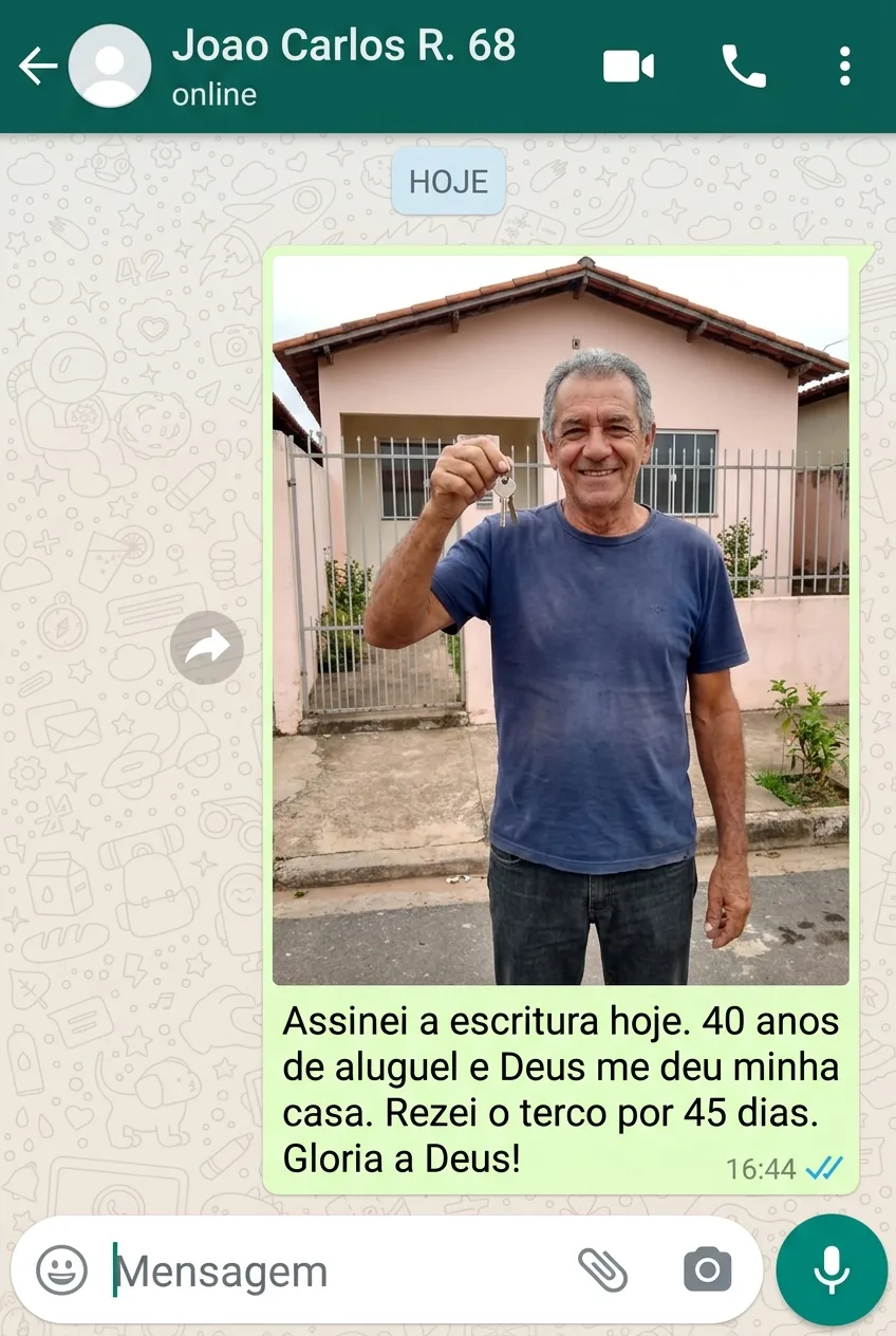 WhatsApp — Casa própria após 40 anos
